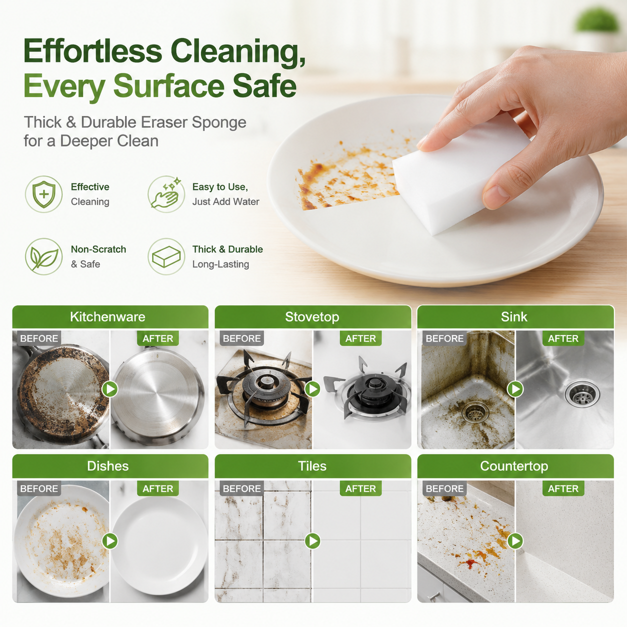 Magic Eraser Sponge – Deep Cleaning Without Effort