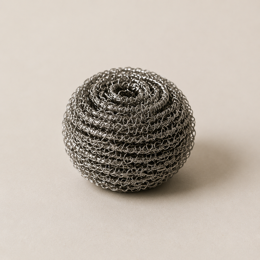 Heavy Duty Stainless Steel Scrubber Ball – Burnt Food & Grease Remover