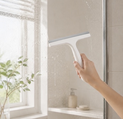 Shower Glass & Window Squeegee Cleaner – Streak-Free Water Wiper for Bathroom & Kitchen Surfaces