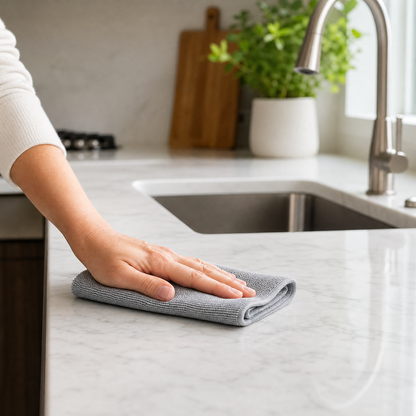 Microfiber Cleaning Cloth – Lint Free, Streak Free, Reusable Multi-Surface Kitchen & Home Cleaner