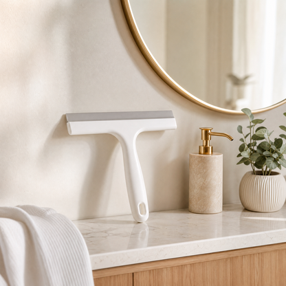 Shower Glass & Window Squeegee Cleaner – Streak-Free Water Wiper for Bathroom & Kitchen Surfaces